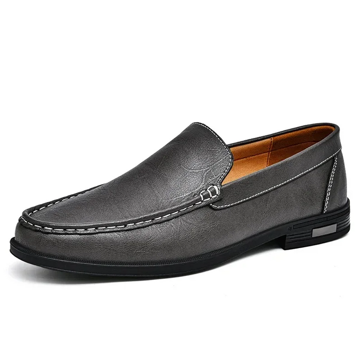 Men's Slip-On Loafers with Contrast Stitching