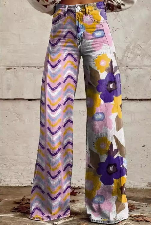 Isadora™  |  Bohemian Floral Trousers