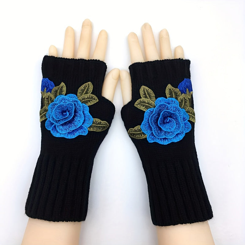 Warm Flower Gloves