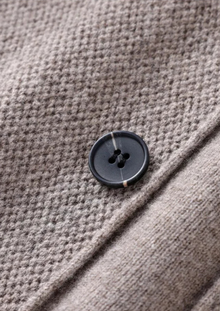 Emma & Rose merino wool button overshirt — premium knitwear