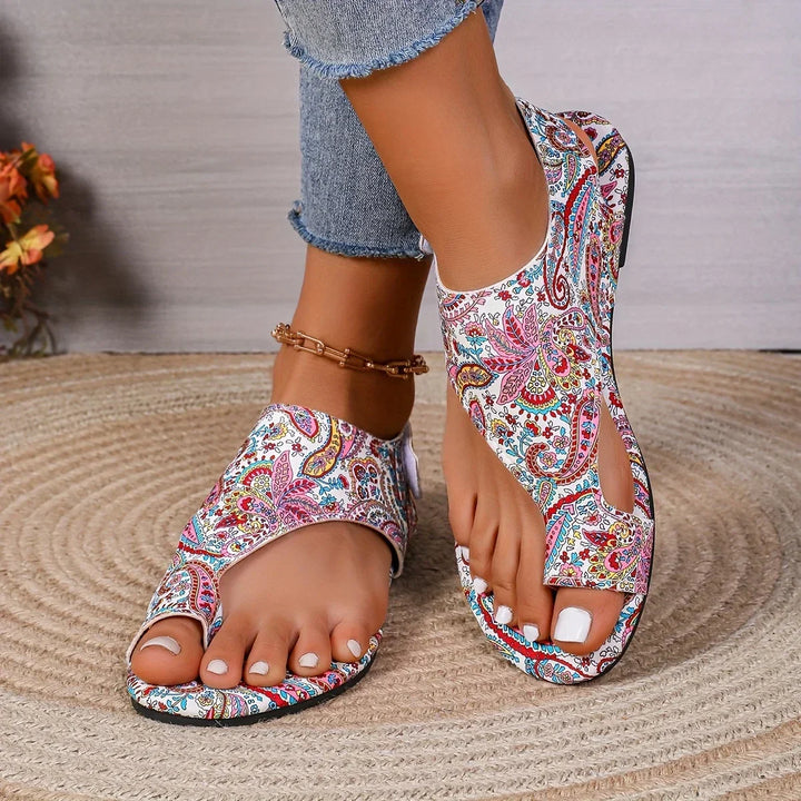 Riley Vintage Bohemian Sandals, view 8 - Elena Harper