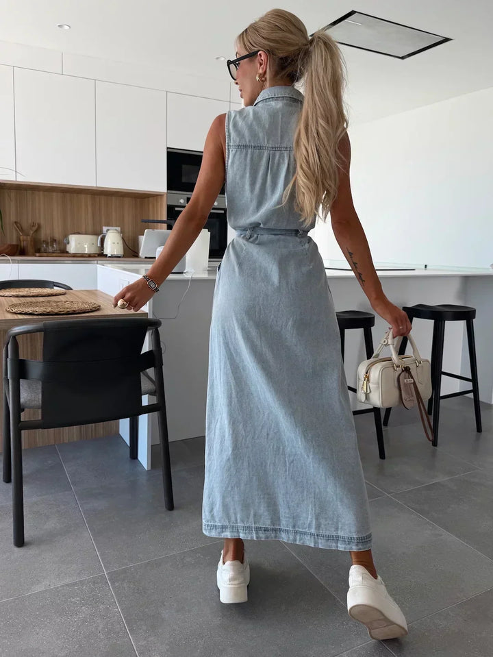 MODERN DENIM DRESS FOR WOMEN