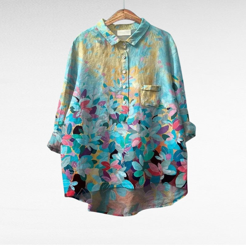 Aubrey Elegant Breezy Summer Blouse - Elena Harper
