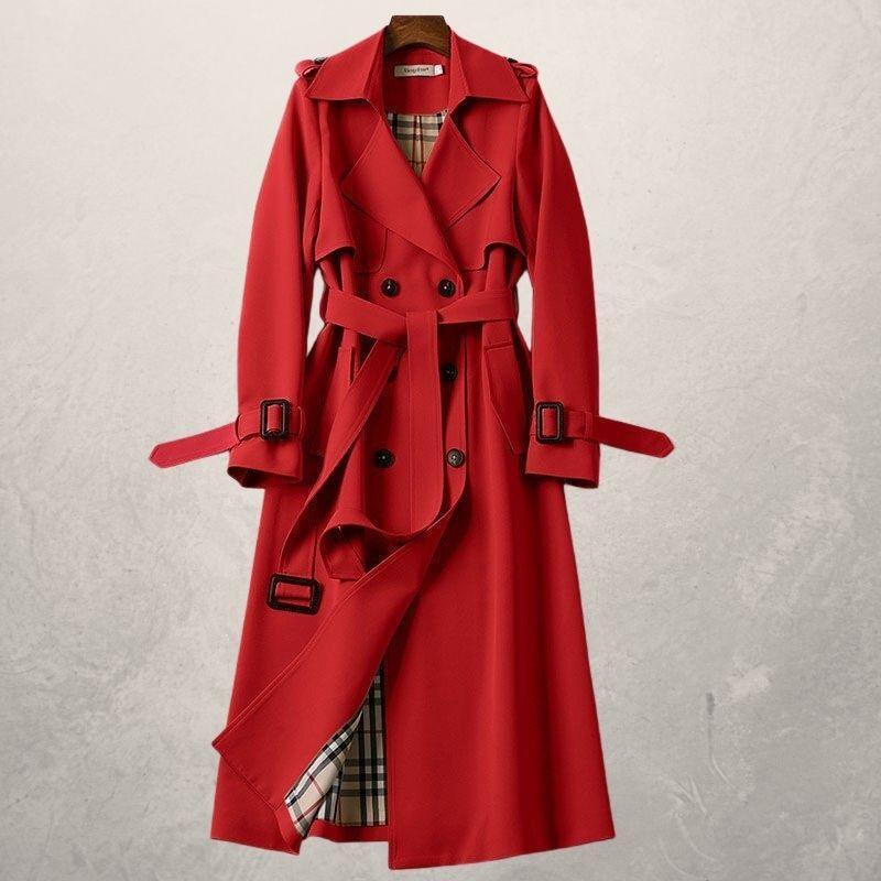 Women's Double Breasted Trench Coat - Timeless & Versatile Style