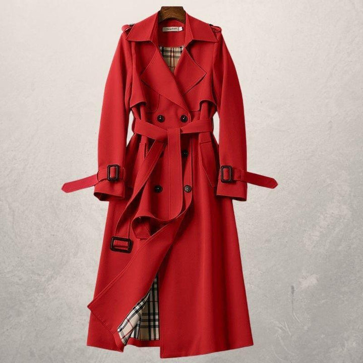 Women's Double Breasted Trench Coat - Timeless & Versatile Style