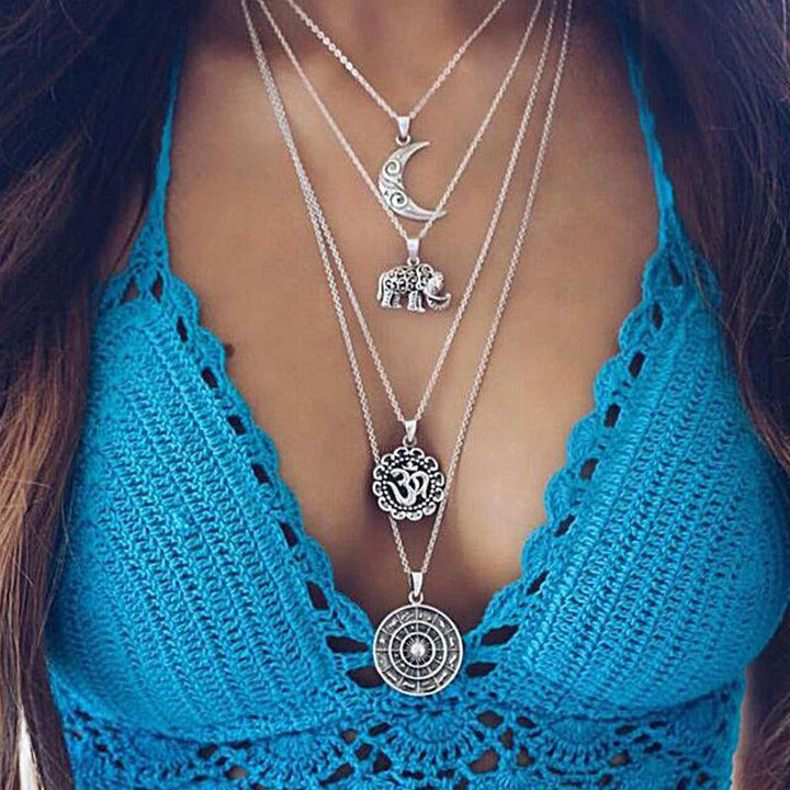 Vintage Bohemian Necklace, view 2 - Elena Harper