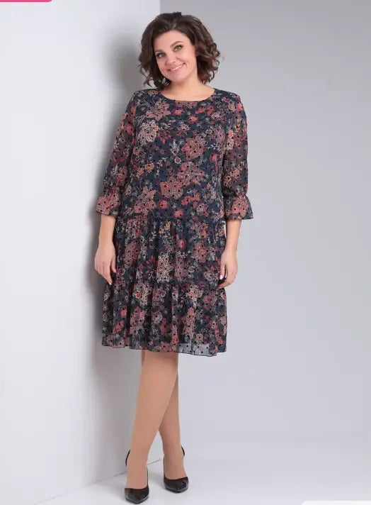 Harlee Airy Printed Dress for Sunny Days - Elena Harper