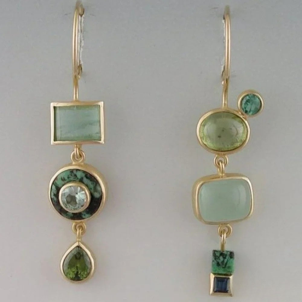 Retro™  |  Green Drop Earrings