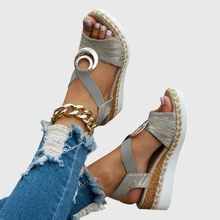 Olalla | Women's Wedge Sandals with Adjustable Strap