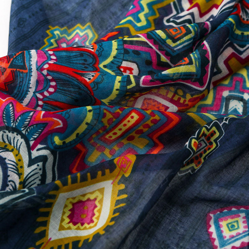 Vintage Ethnic Printed Scarf