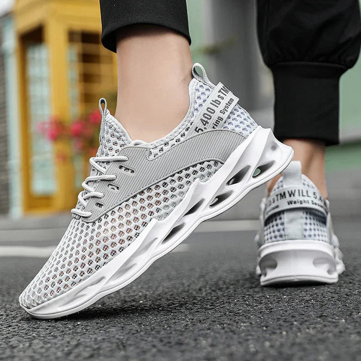 Liberato Breathable Mesh Sneakers, view 2 - Elena Harper