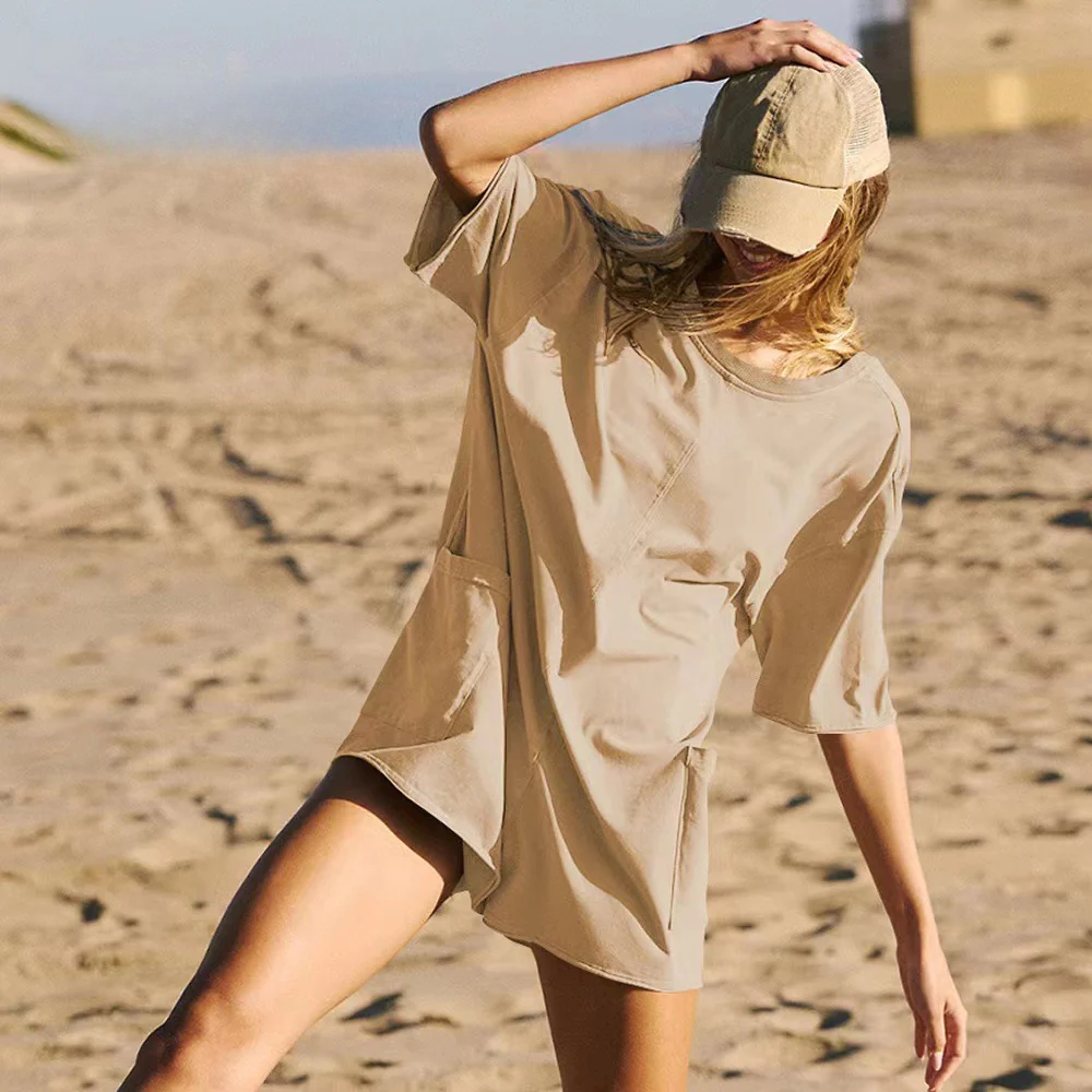Sophie - Comfortable Oversized Reversible Romper with Pockets