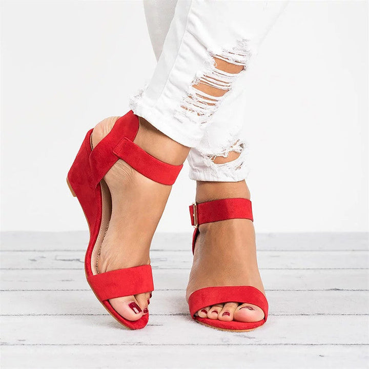 Rochel | Women's Spring Wedge Sandals with Ankle Strap