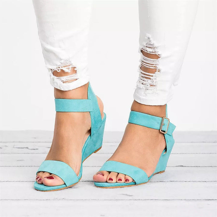 Rochel | Women's Spring Wedge Sandals with Ankle Strap