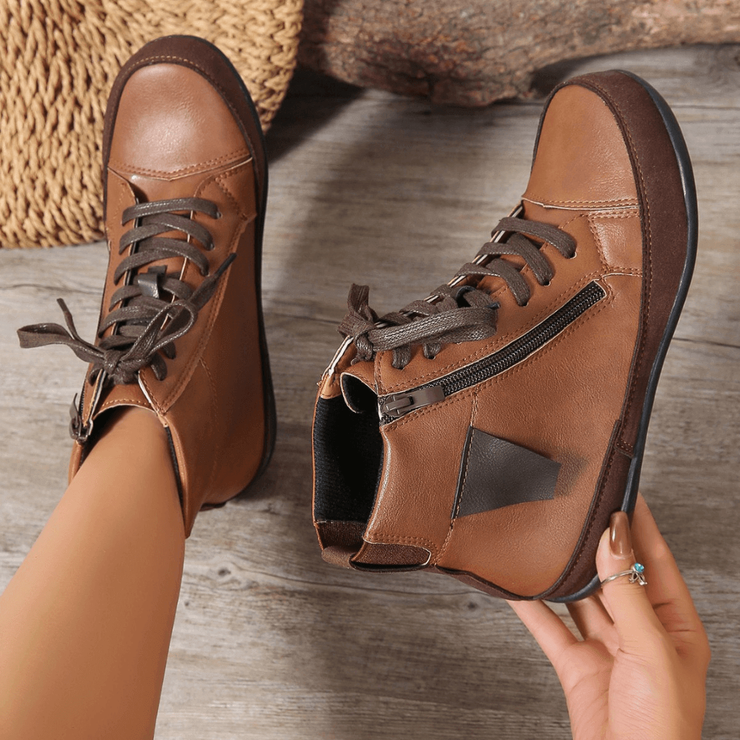 Women's Ankle Boots with Side Zipper