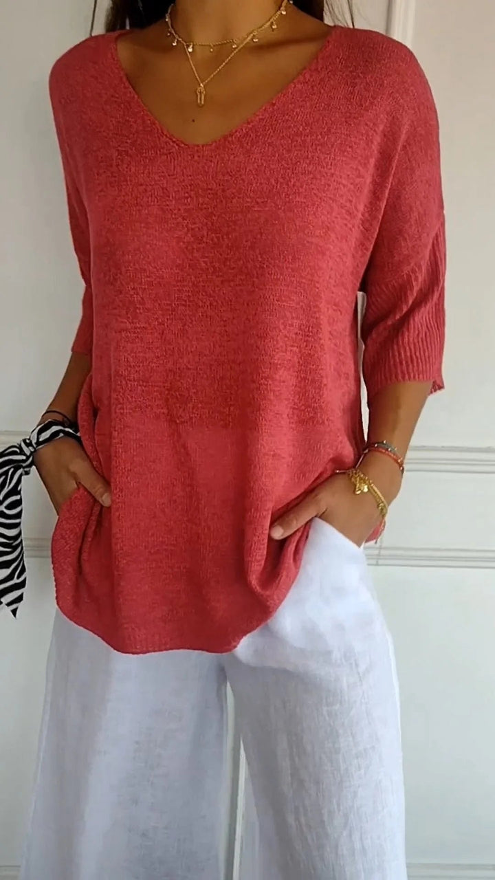 Jill™  |  Timeless V-neck Top