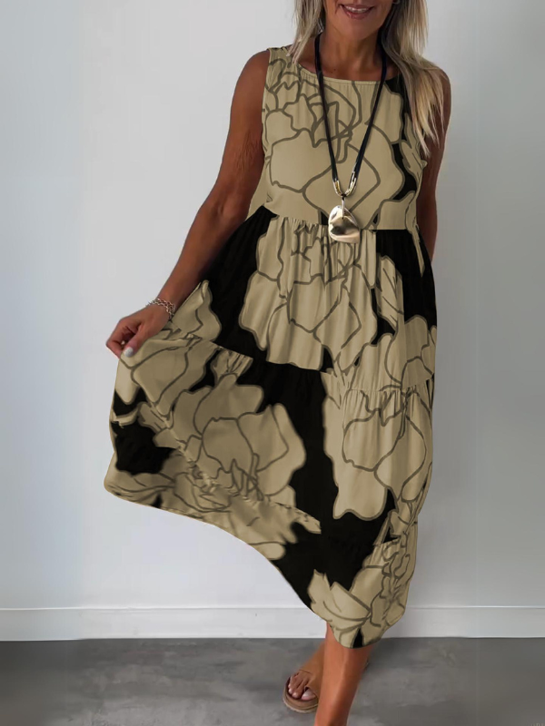 Teresa™  |  Elegant Dress Floral Print