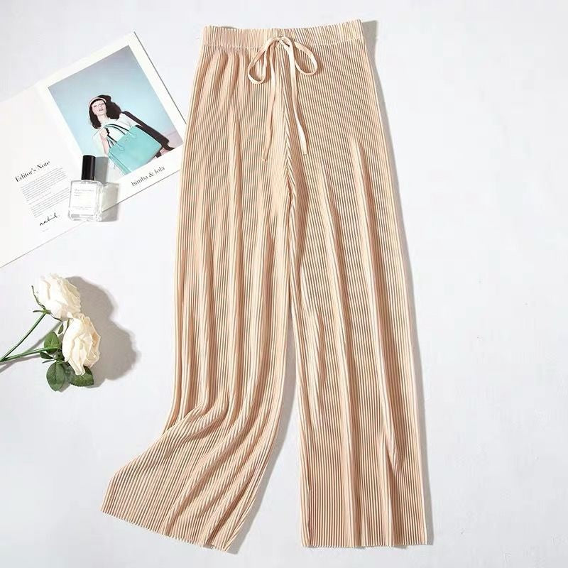 WIDE PLEATED PANTS FOR WOMEN