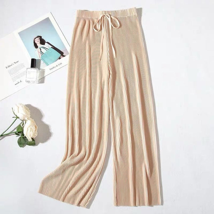 WIDE PLEATED PANTS FOR WOMEN