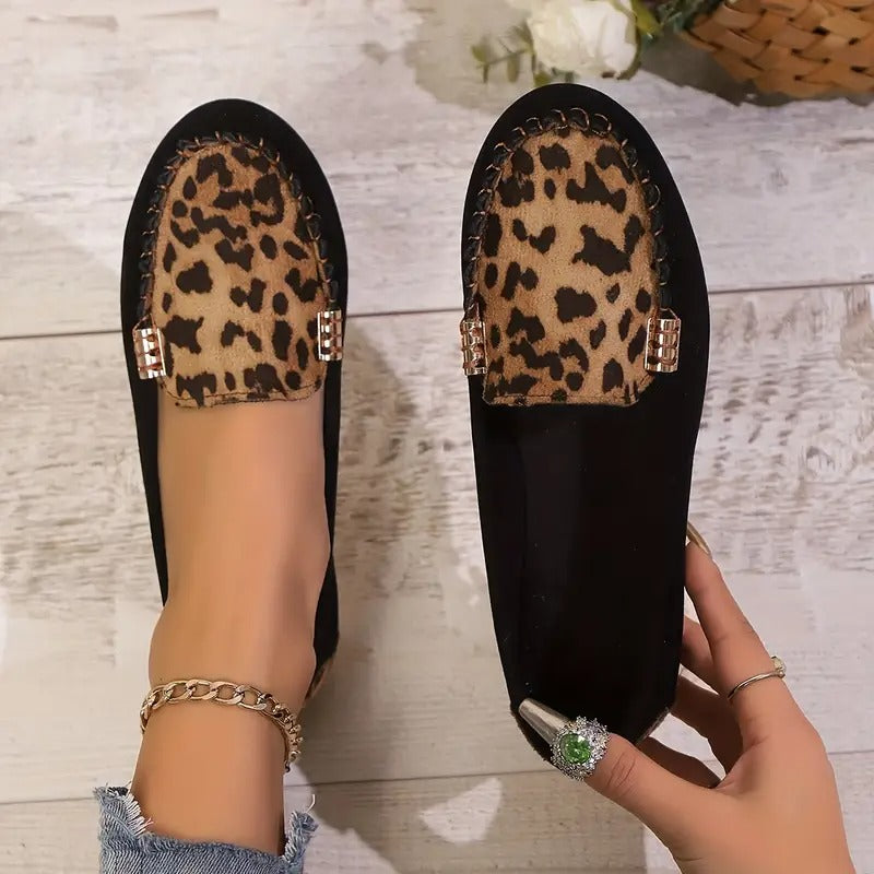 Comfortable Women's Slippers with Wild Leopard Print EB EB
