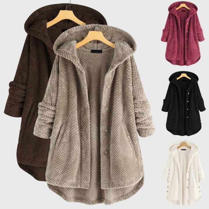 Franca™ Emma & Rose Cape Town soft luxurious fabric jacket with hood, stylish coat or jacket for cold weather.