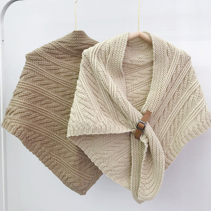 Solid Color Warm Shawl