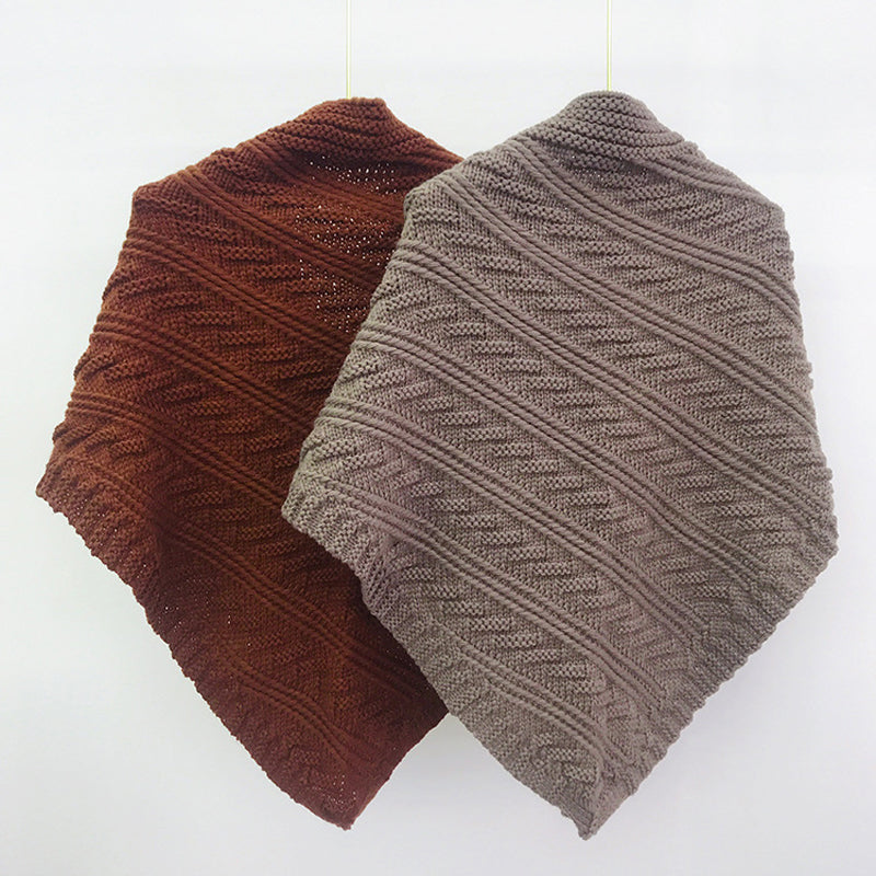 Solid Color Warm Shawl
