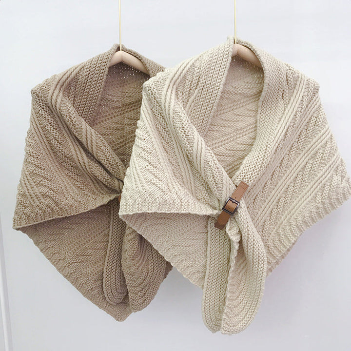 Solid Color Warm Shawl