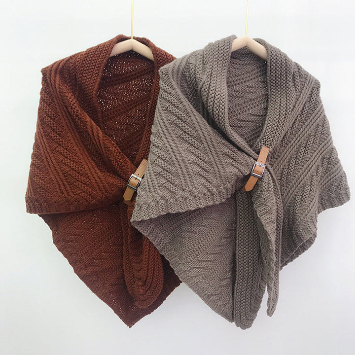 Solid Color Warm Shawl