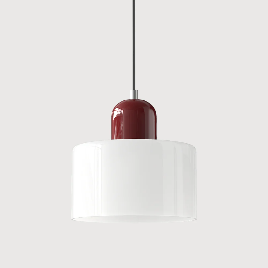 Retro Glass Pendant Lamp with Adjustable Cord