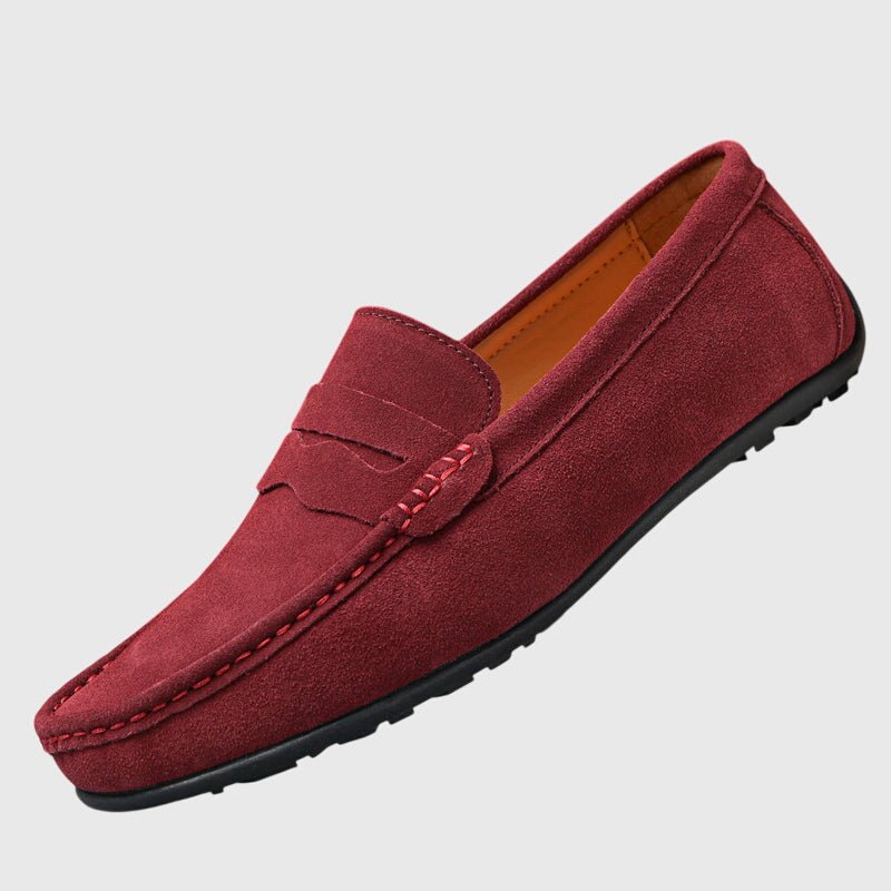 KATY – SUEDE PENNY LOAFERS
