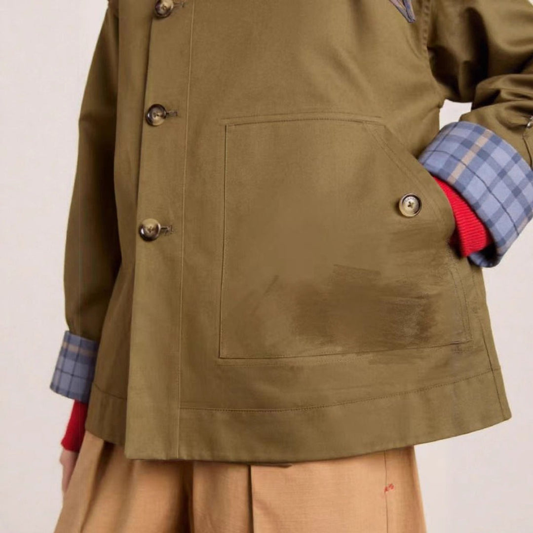 Claudia Oversized and Stylish Women's Trench Coat, view 3 - Elena Harper