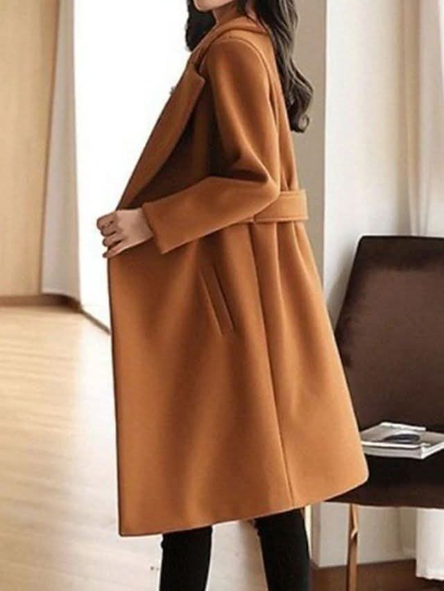 Sophie | Elegant Long Women's Trench Coat Made of High-Quality Wool