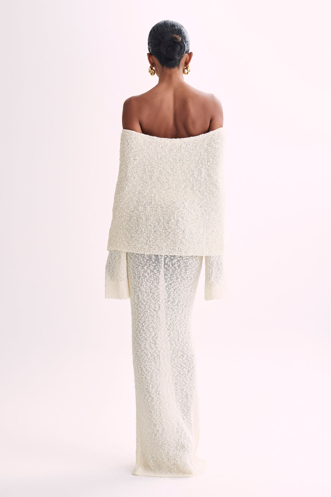Women's Elegant Off-Shoulder Maxi Dress for Evenings