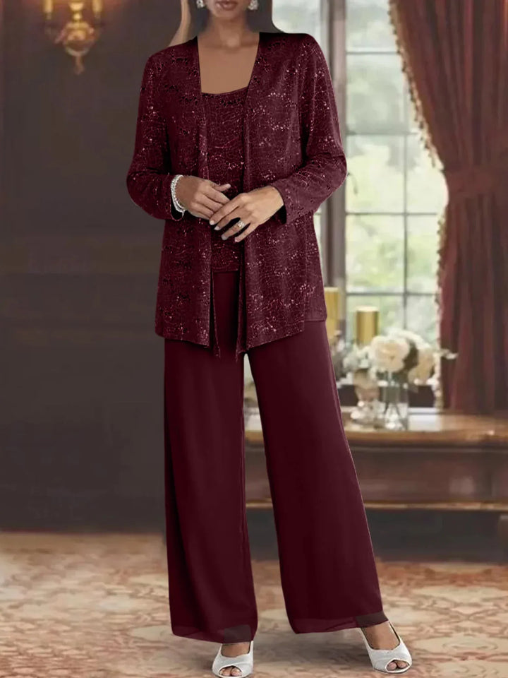 CHIFFON PANT SET FOR WOMEN