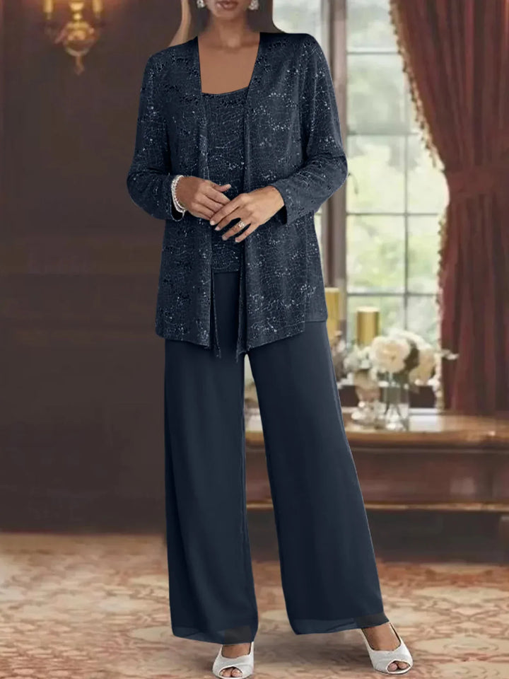 CHIFFON PANT SET FOR WOMEN