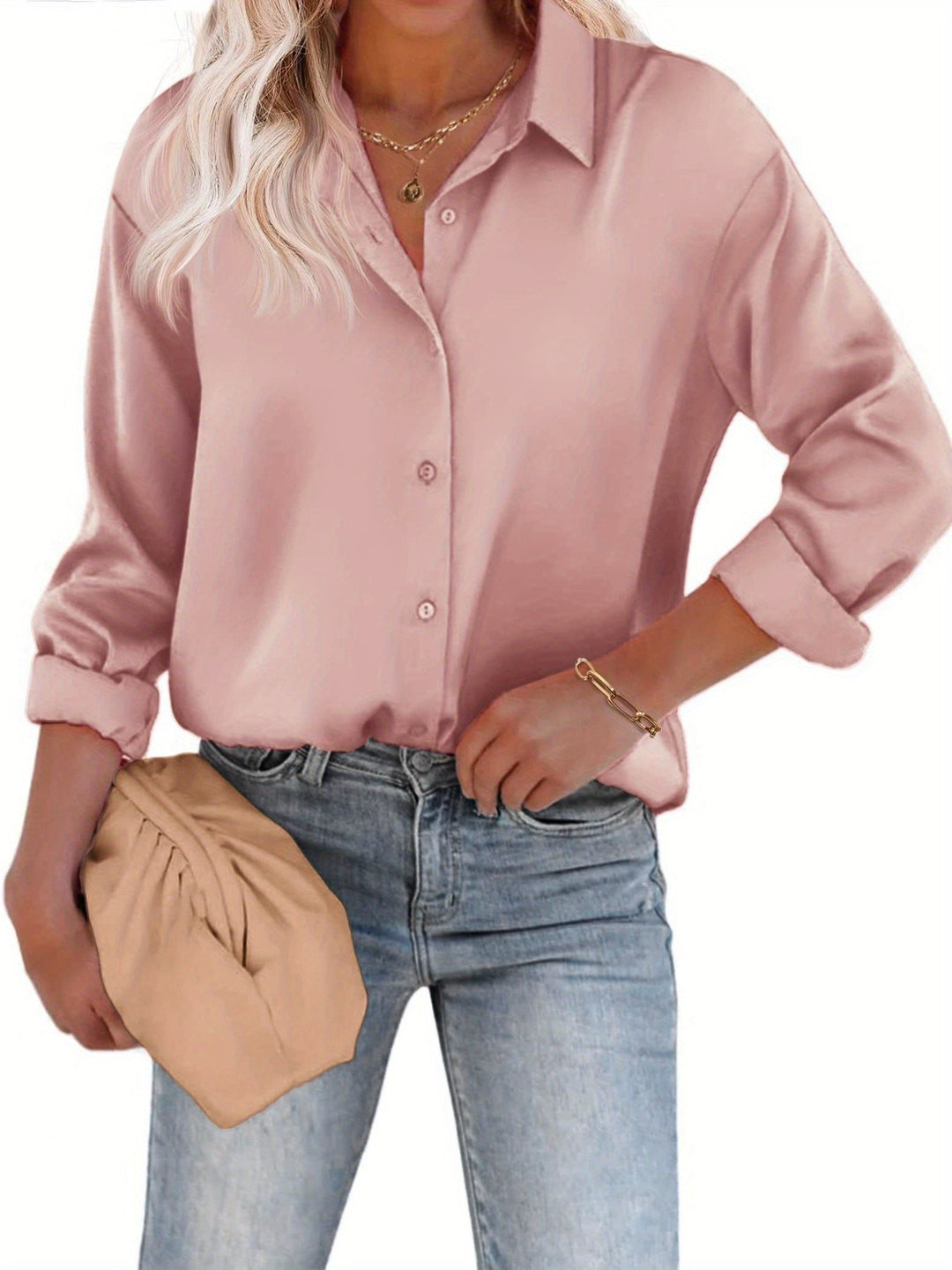 Noelia | Relaxed and Elegant Shirt Blouse with Buttons