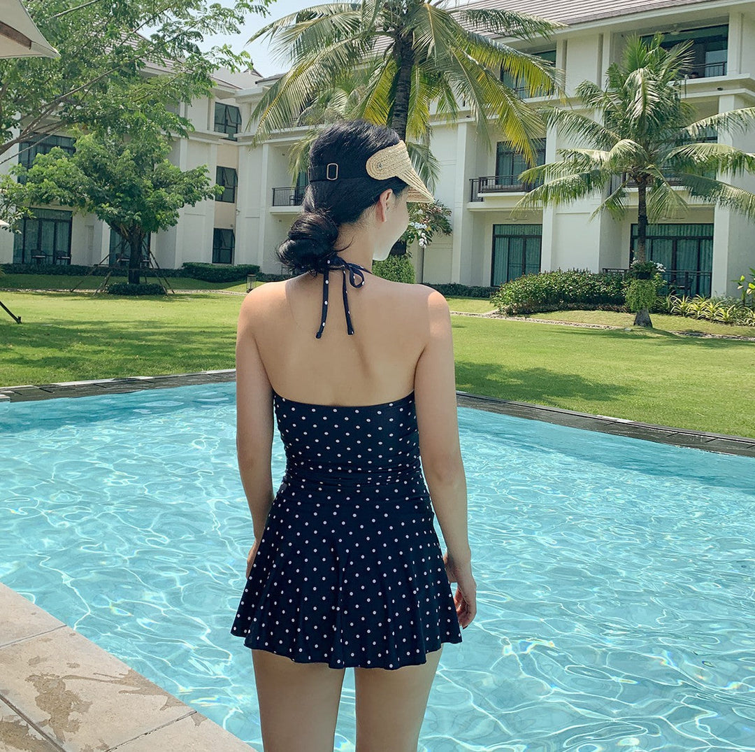 Mala - Polka Dot Swimsuit Dress