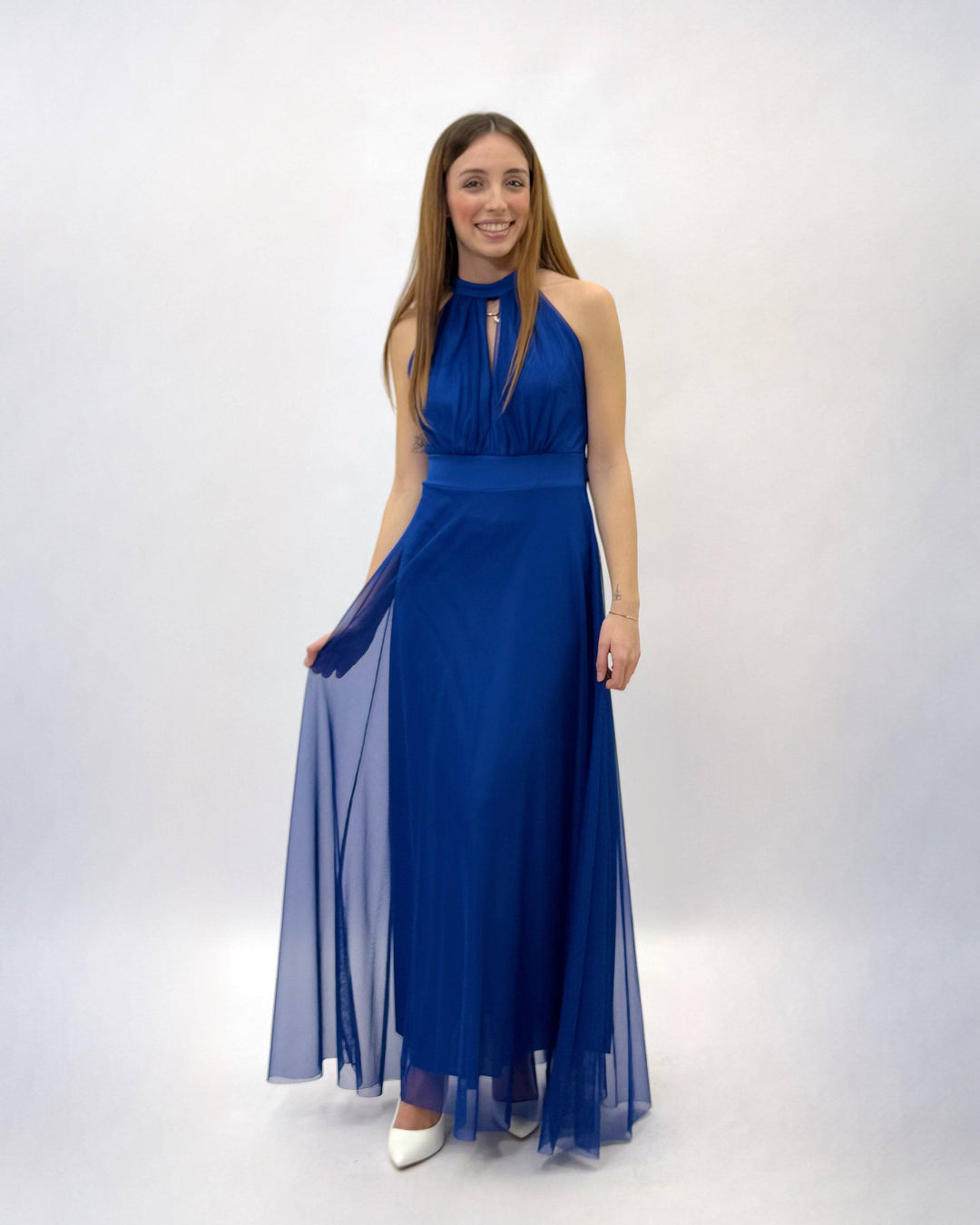 Flowing Marisa™ dress by Emma & Rose Cape Town featuring lightweight fabric and elegant design, shown on a white background.