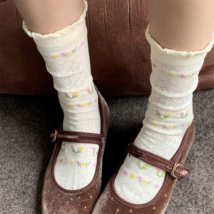 Casual Floral Socks