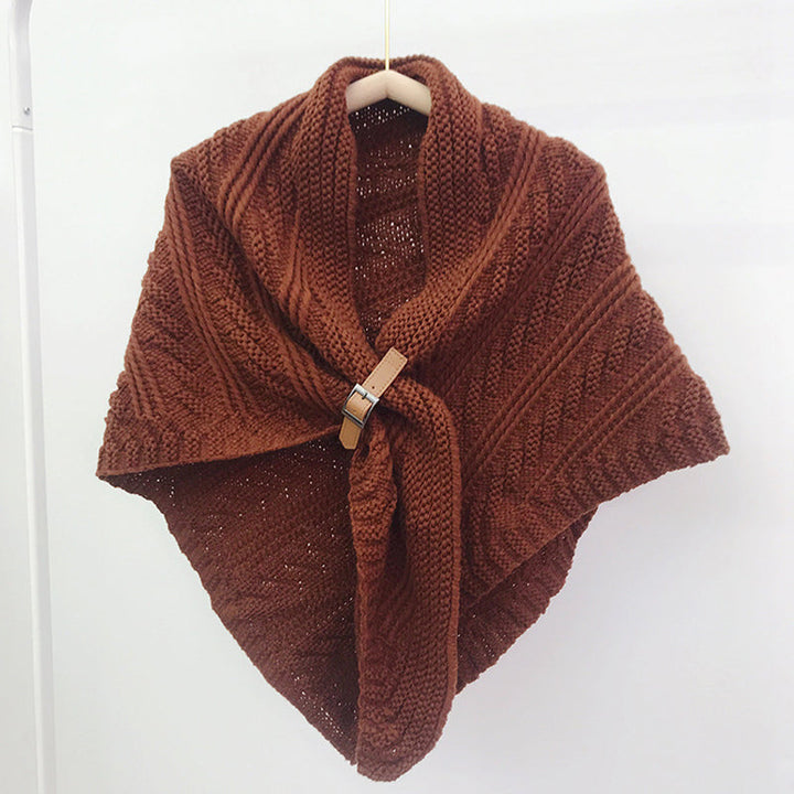 Solid Color Warm Shawl