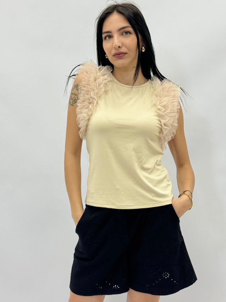 Yael™  |  Top Plain soft luxurious fabrics Sleeves