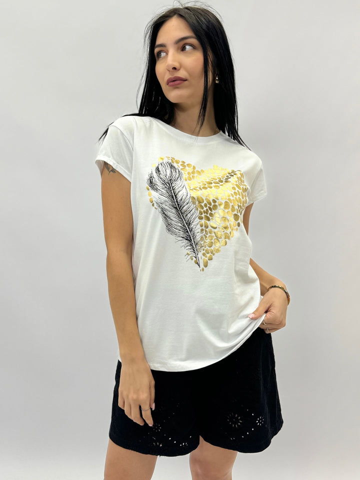 Vanessa™  |  T-shirt Heart Palm Print