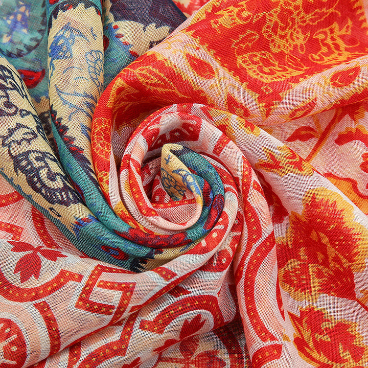 Vintage Ethnic Tassel Scarf