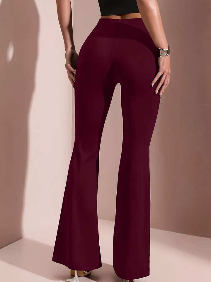 Rosemary High-Waisted Flared Trousers, view 5 - Elena Harper