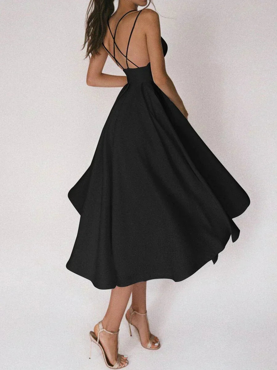 Elara Elegant Minimalist Dress, view 5 - Elena Harper