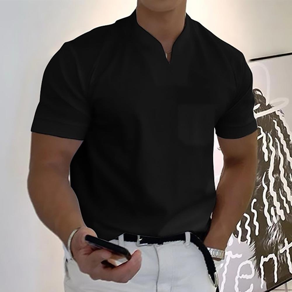 David | Modern Men's Polo Shirt with Textured Collar