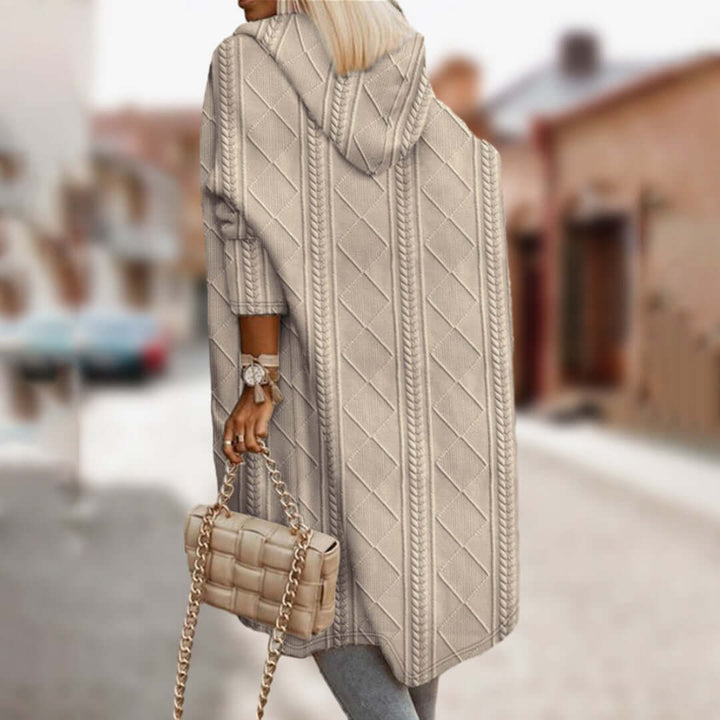Textured Women's Coat, view 3 - Elena Harper