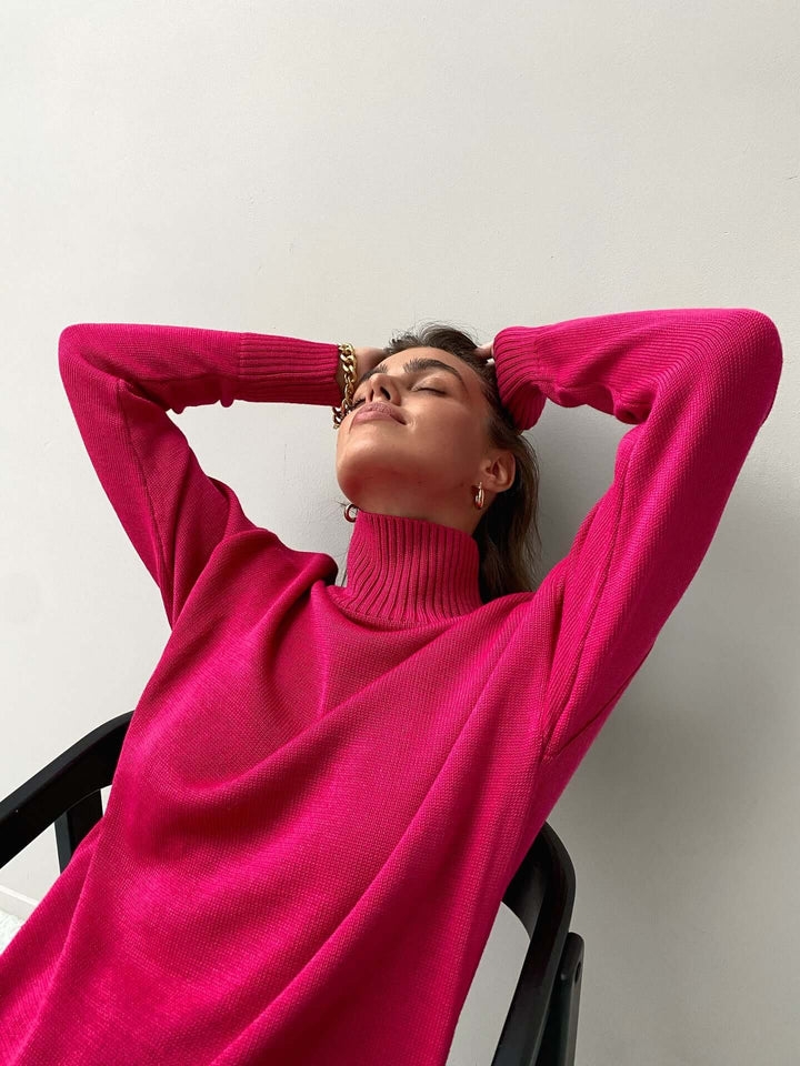 Oversized Turtleneck Knitted Jumper