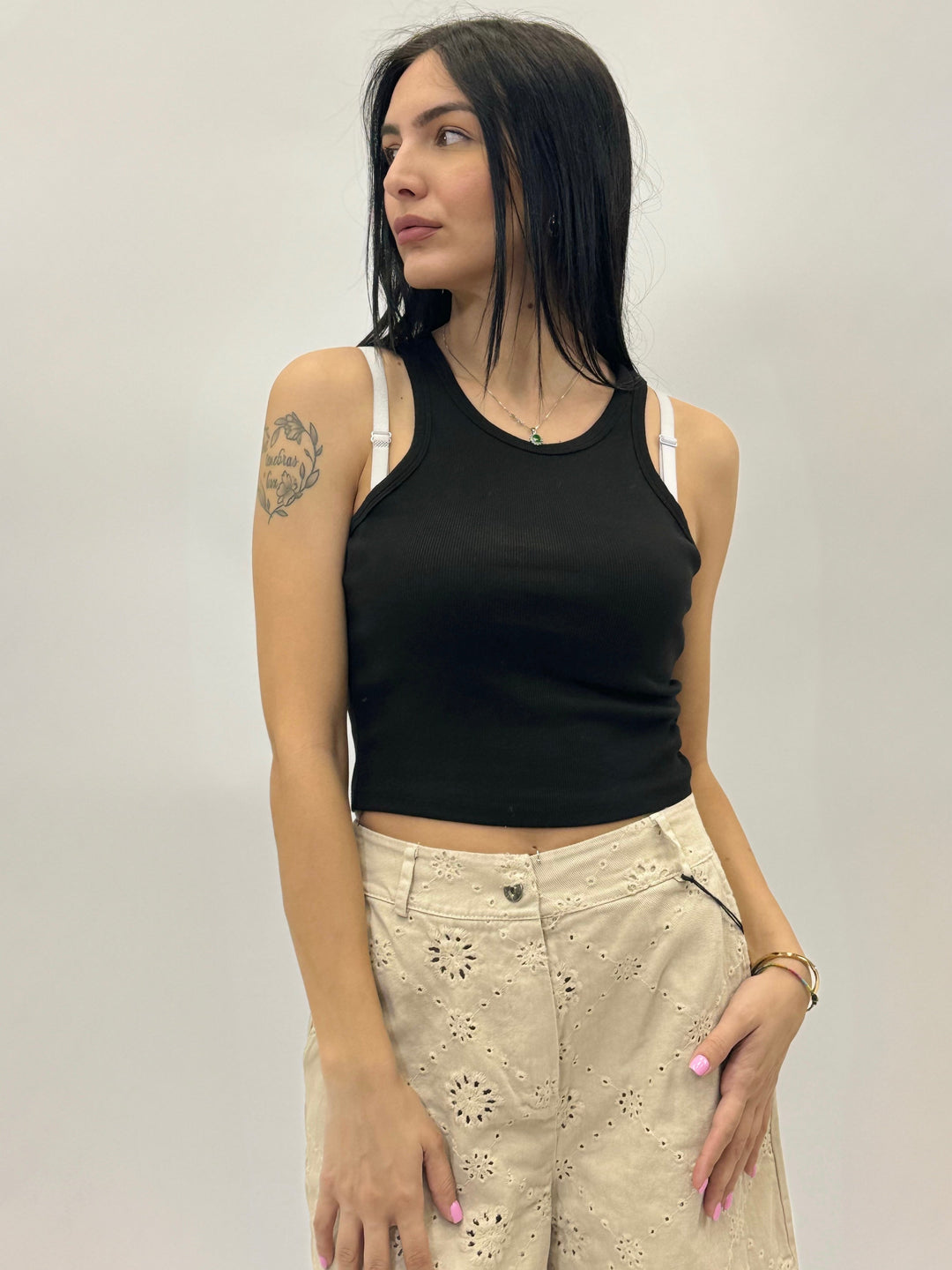 Phaedra™  |  Ribbed Tank Top Neckline